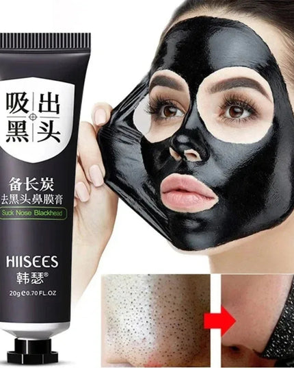Blackhead Remover Mask Facial Shrink Pores Acne Black Head Removal Cream Nose Cleansing Black Peel Off Masks Gel Skin Care 20g