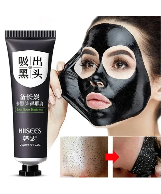 Blackhead Remover Mask Facial Shrink Pores Acne Black Head Removal Cream Nose Cleansing Black Peel Off Masks Gel Skin Care 20g
