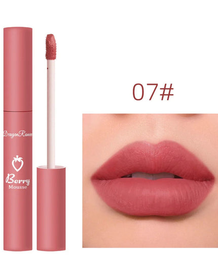 Nude Lip Gloss Matte Velvet Liquid Lipstick Waterproof Sexy Long Lasting Non-stick Cup Nude Red Make-up for Women Korea Cosmetic