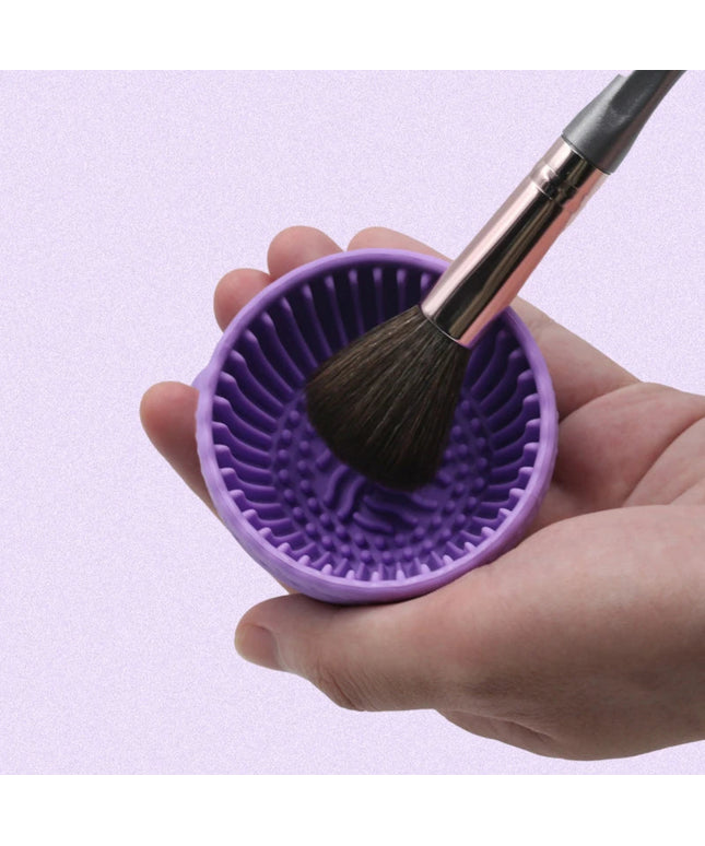 Silicone Makeup Brush Cleaner Powder Puff Cleaning Bowl Eyeshadow Brushes Wash Clean Mat Beauty Tools Soft Silicone Scrubber Box