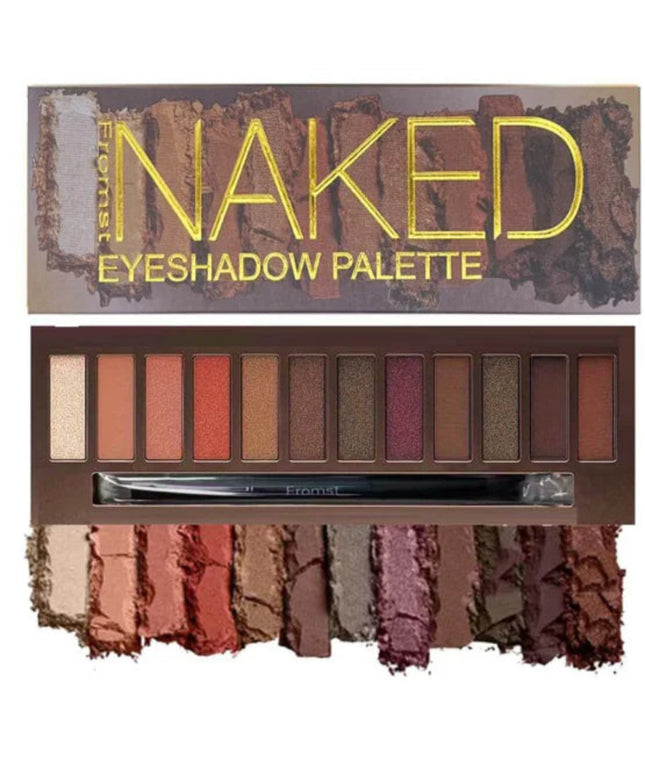 12-color eyeshadow palette, mirror packaging, pearlescent shimmer, stage makeup effect, long-lasting, easy to apply, waterproof