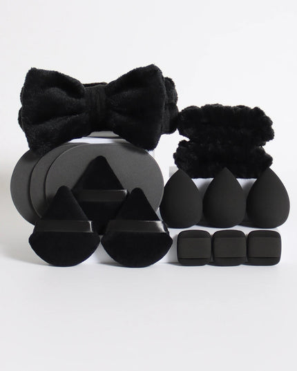 15 Cosmetic Puff Makeup Sponge Blender Beauty Egg Foundation Sponges Puff Wash Face Headband Wristband Make up Accessories