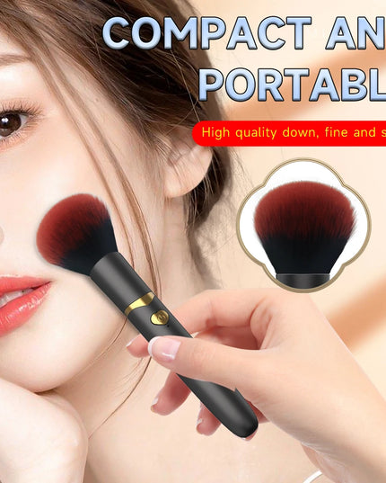 2 In 1 Electric Foundation Brush 7 Vibration Makeup Brush Multi-Function Soft Fluffy Portable Rechargeable Detail Makeup Tools
