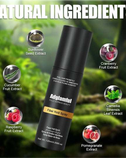 Hair Fiber Spray - Easy-To-Use, Long-Lasting Volume & Texture, Ideal for All Hair Types, with Natural-Looking Fullness