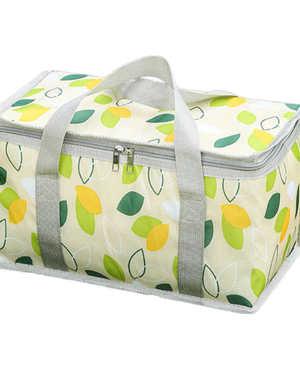 Camping Storage Bag Large Capacity Portable Ice Pack Bag Cold Protection Insulated Lunch Bag Waterproof for Spring Outing Travel