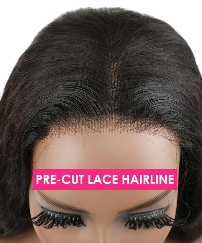Wear And Go Bob Wigs For Women Human Hair 180% Straight Glueless Wig Ready To Go Human Hair Wigs Pre Cut Lace Air Wig Sale