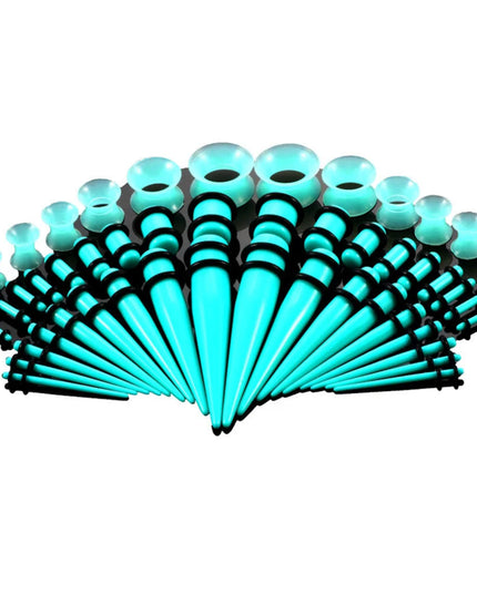 36pcs-54pcs 14G-00G Acrylic Ear Plugs and Tunnels Ear Gauges Stretching Kits Ear Dilations Piercing Body Jewelry