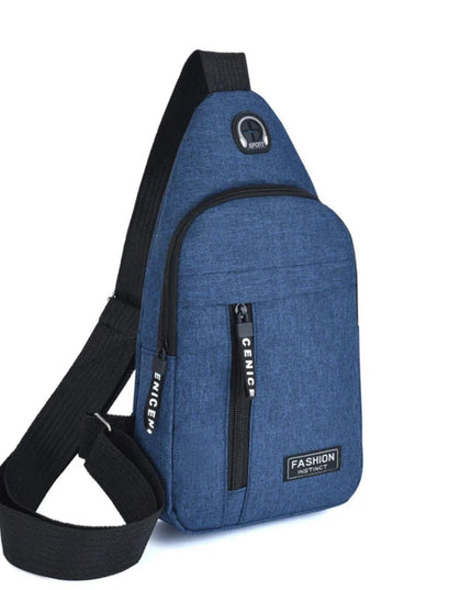 2025 New Multifunctional Chest Bag Men's Fashion Trend Oxford Cloth Shoulder Bag Korean Style Casual Waterproof Messenger Bag