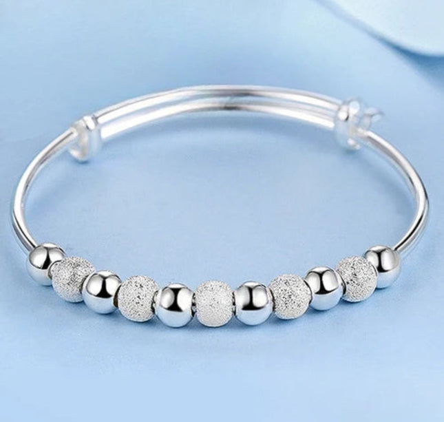 925 Sterling Silver Bracelets For Women Adjustable Bangle Dreamcatcher Tassel Feather Round Bead Charm Bracelet Wedding Jewelry