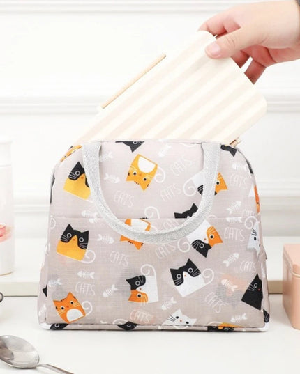1PC Portable Lunch Bags Thermal Insulation Lunch Box Storage Bag Children's School Lunch Box Bag Picnic Storage Large Capacity