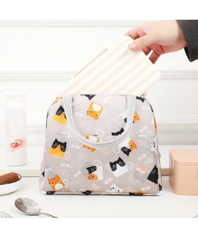 1PC Portable Lunch Bags Thermal Insulation Lunch Box Storage Bag Children's School Lunch Box Bag Picnic Storage Large Capacity