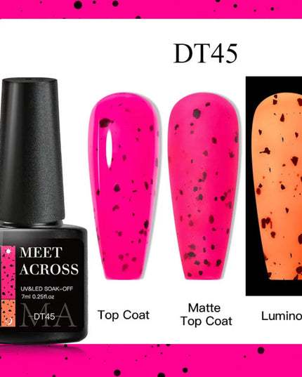 7ML Fluorescent Gel Nail Polish Neon Red Yellow Green Summer Color Semi Permanent Varnish Nail Art Soak Off UV LED Gel Manicure