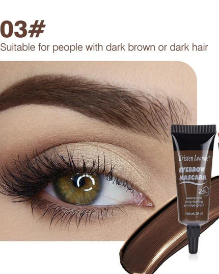 4 Colors Natural Liquid Eyebrow Cream Eyebrow Gel Brown Tint Eyebrow Waterproof Durable Henna Mascara Eyebrows Makeup 24 Hours