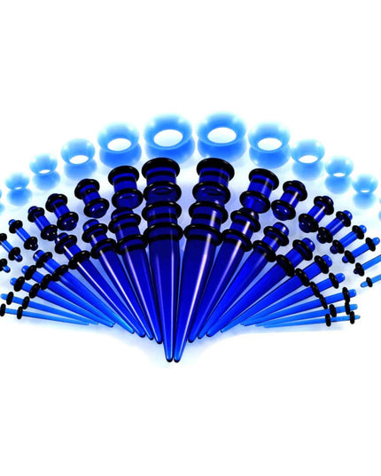 36pcs-54pcs 14G-00G Acrylic Ear Plugs and Tunnels Ear Gauges Stretching Kits Ear Dilations Piercing Body Jewelry