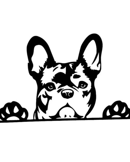 Jp French Car And Bulldog Car Stickers Cross Country Diesel Vehicle Motorcycle Accessories Decoration Car Personality Decal PVC