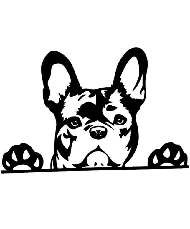 Jp French Car And Bulldog Car Stickers Cross Country Diesel Vehicle Motorcycle Accessories Decoration Car Personality Decal PVC
