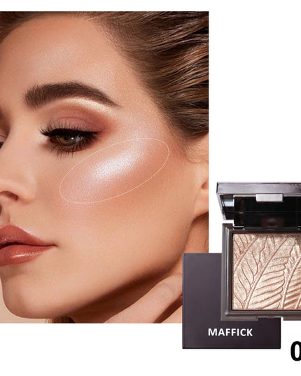 Wing highlight powder palette flashes brightens and clear powder face brightens three-dimensional makeup bronze g