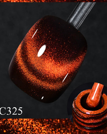 Mtssii 7ml 9D Neon Rainbow Glass Cat Magnetic Gel Nail Polish Double Light Sparkling Glitter Soak Off Varnis Semi Permanent Nail