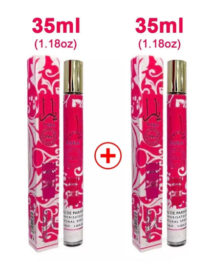 2pcs 35ml Yara Perfumes Cologne Lasting Fragrance Men's Women's Arabian Perfume Spray Floral Scent Gift Eau De Parfum