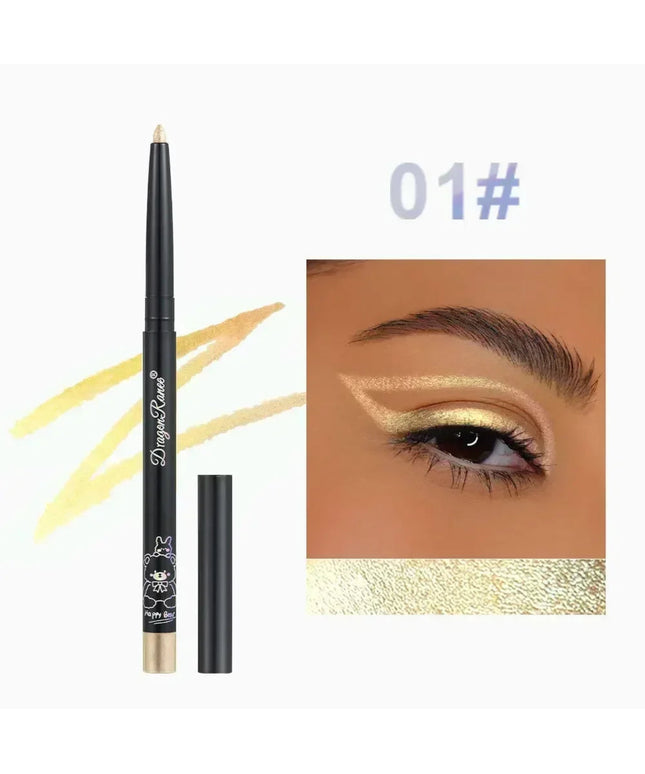 Glitter Aurora Eyeliner Pen Multi Chrome Eye Liner Lasting Shiny Metallic Eyeshadow Lying Silkworm Green Purple Makeup Pigment