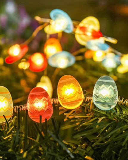 2M 20LED Fairy Light Garland Easter Decorations Bunny Egg Rabbit String Lights Kids Gift Happy Easter Party Decoration Home 2026