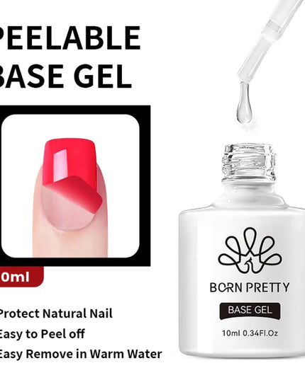 BORN PRETTY 15/10ML 6 IN 1 Nail Glue Gel for Acrylic Nails Soak off Base Gel Top Coat UV Extension Nail Gel False Nail Tips Gel