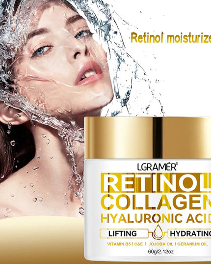 Retinol Face Cream Moisturizing Wrinkle Remover Collagen Hyaluronic Acid Creams Skin Care Cosmetic for Women&Men