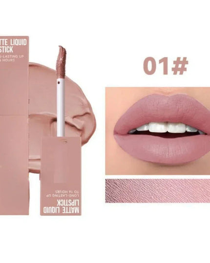 Cheap Matte Ink Liquid Lipstick Non-stick Cup Long Lasting Velvet Nude Lip Gloss Waterproof Lips Tint Waterproof Korean Make Up