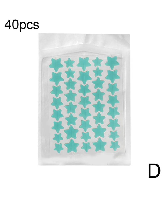 35/40Pcs Colorful Cute Star Heart Shaped Acne Treatment Sticker Invisible Acne Cover Pimple Patch Skin Care