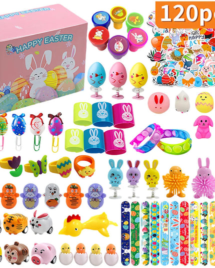Prefilled Easter Eggs with Stress Relief Toys Easter Basket Stuffers Surprise Easter Eggs for Kids Easter Egg Hunt Game and Part