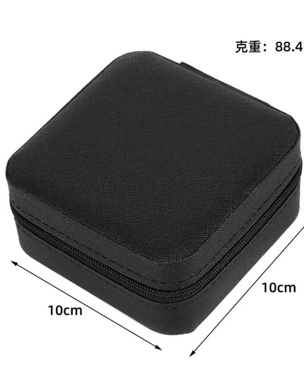 Portable Mini Jewelry Storage Box Travel Organizer Jewelry Case Leather Storage Earrings Necklace Ring Jewelry Organizer Display