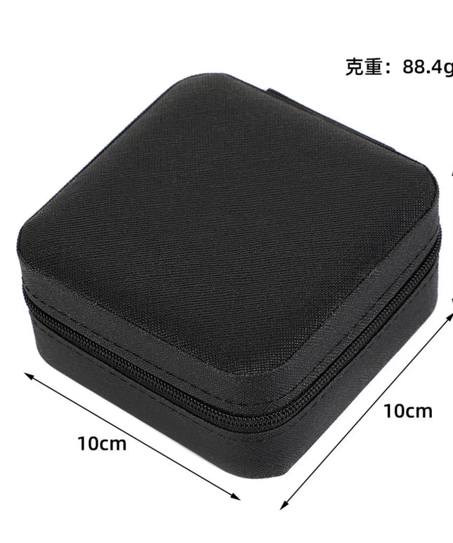 Portable Mini Jewelry Storage Box Travel Organizer Jewelry Case Leather Storage Earrings Necklace Ring Jewelry Organizer Display