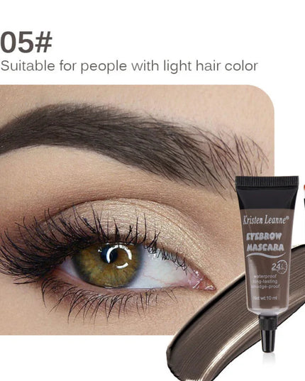 Natural 6 Colors Liquid Dyeing Eyebrow Cream Set Waterproof Durable Brown Tint Eyebrow Henna Mascara Eyebrows Paint Makeup