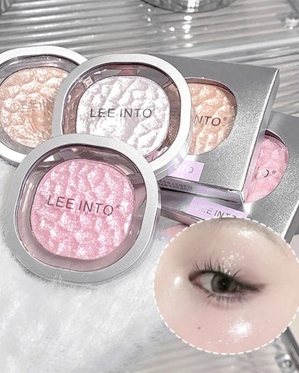 LEEINTO color-glowing high-gloss powder pearlescent powder brightens up the make-up eye shadow disc
