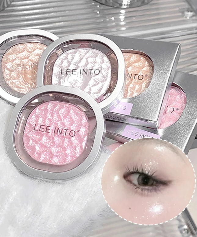 LEEINTO color-glowing high-gloss powder pearlescent powder brightens up the make-up eye shadow disc