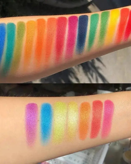 BEAUTY GLAZED 39 Color Rainbow Eyeshadow Palette Long lasting Neon Glitter Eye Shadow Pallete Eye Makeup Cosmetics