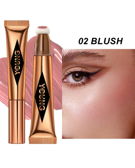 YOUNG VISION air cushion, powder blusher, high gloss stick, makeup liquid, rouge, 6 colors optional