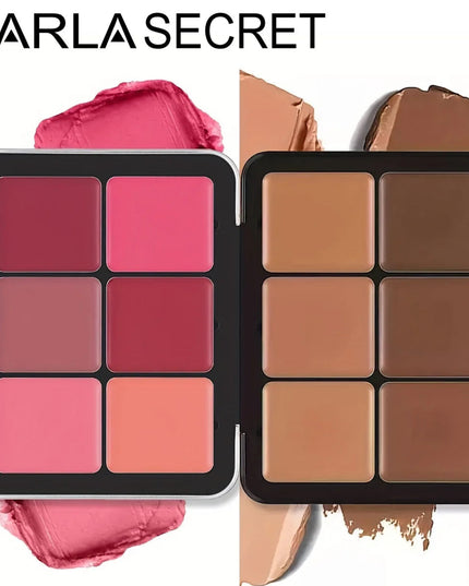 12-color iron box concealer blush cream matte highlight contour makeup all-in-one palette