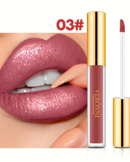 10-Shade Diamond Shine Lip Gloss High Pigment, Non Stick Cup SmudgeProof Long-Lasting for All Skin Types Glitter Liquid Lipstick