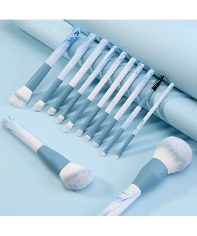 12PCS Makeup Brush Set Ultra Soft Powder Makeup Tools Beginner Point Blush Brush Concealer Brush Knife Edge Eyeliner Brus