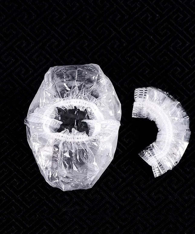 100Pcs Disposable Hair Dye Earmuff Waterproof Ear Cover Baking Oil Wash Shower Bathing Barber Hairdressing Cleaning Accessories