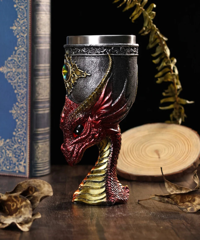 Dragon Head Goblet Halloween Gift Barware and Drinkware Bottle Bar Set Coffee mug Viking Drinking Mug Insulated Water Drinkware
