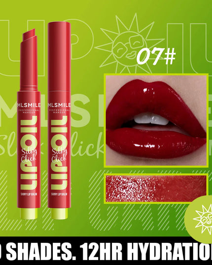Mirror Glass Solid Lip Glaze Water Light Creamy Lip Gloss 12Hr Moisturizing Tint Avocado Lip Oil Balm Press Lipstick Cosmetic