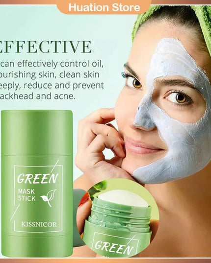 40g Remove Blackhead Green Tea Solid Mask Cleans Pores Stick Facial Blemish Black Dots Shrink Pores Korean Skin Care Cosmetics