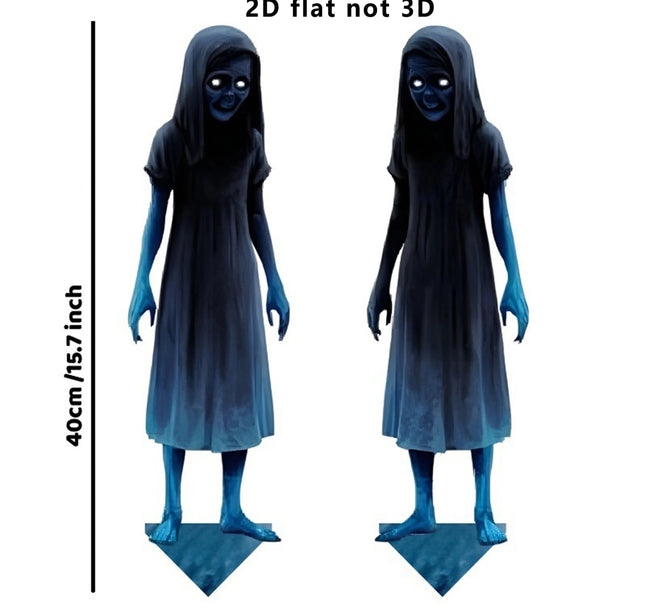 Two ghost themed ornaments