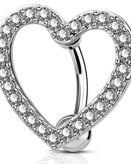 1Pc Butterfly  Belly Button Ring Women Fashion Glitter Belly Ring Jewelry Heart Navel Piercing Barbell Crystal Pircing Ombligo