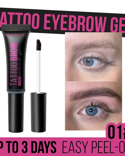 Peel-off Eyebrow Tearing Eyebrow Gel Tattoo Cream Dyeing Eyebrow Cream Tint Dye Semi-permanent Makeup Waterproof Beauty Supplies