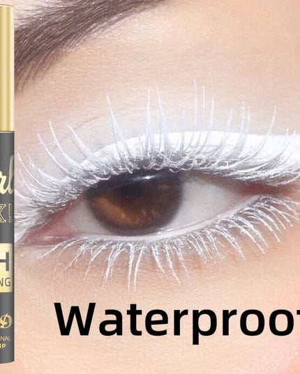 1PC Colorful Curling Mascara Waterproof Fast Drying Eyelashes Extension Multicolor Lashes Eye Korean Makeup Lasting Blue White