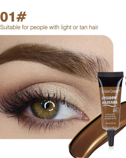 4 Colors Natural Liquid Eyebrow Cream Eyebrow Gel Brown Tint Eyebrow Waterproof Durable Henna Mascara Eyebrows Makeup 24 Hours