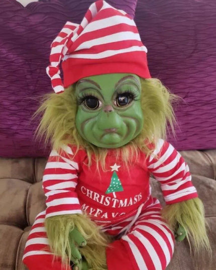 Christmas Plush Doll Green Monster Doll Christmas Grinch Baby Toys Soft Christmas Decorations Plush Toy Children Doll Xmas Decor